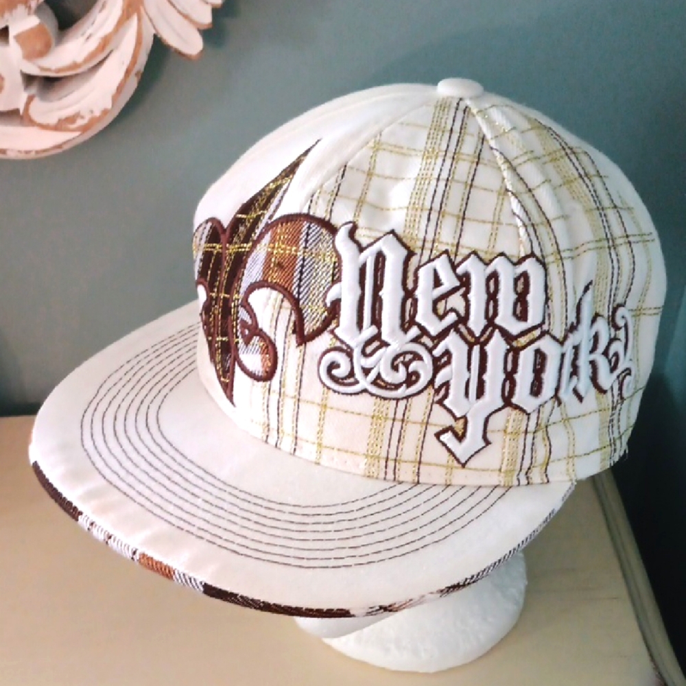 * Vintage Kbethos Original New York Plaid Baseball Cap